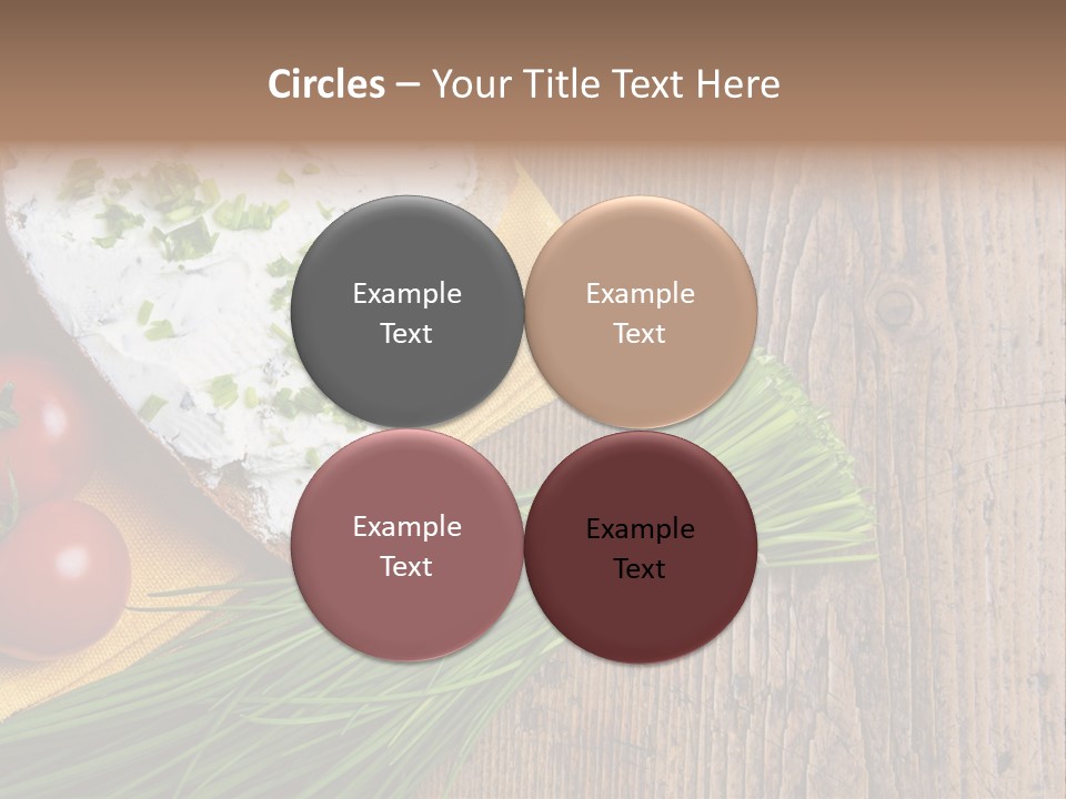 Aroma Chives Wood PowerPoint Template