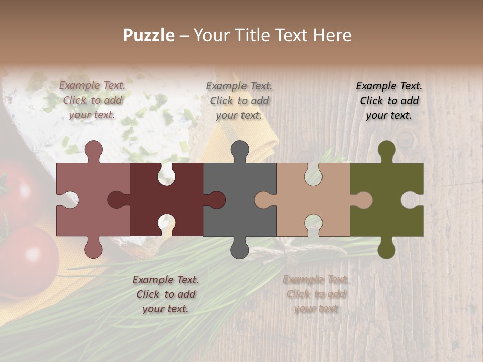 Aroma Chives Wood PowerPoint Template