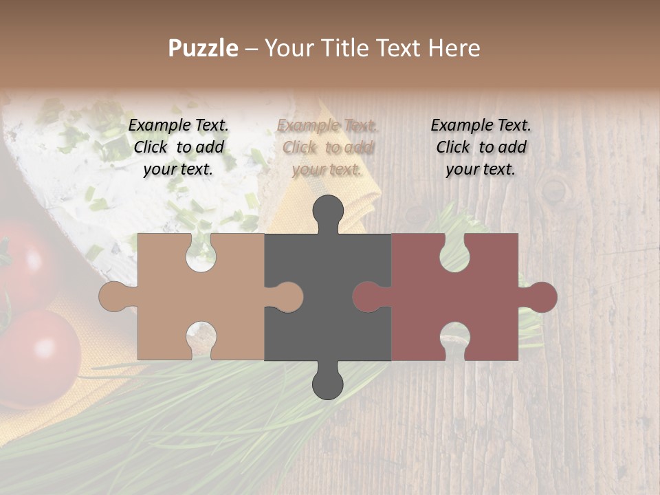 Aroma Chives Wood PowerPoint Template