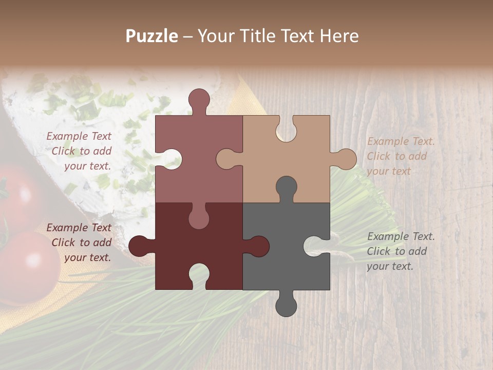 Aroma Chives Wood PowerPoint Template