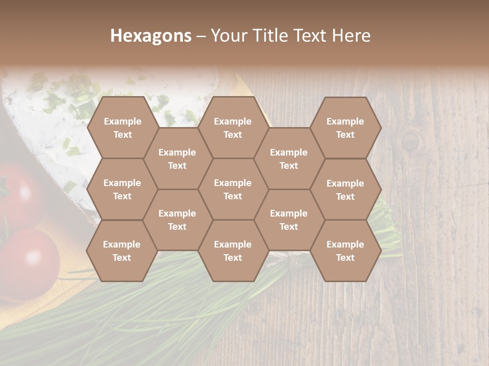 Aroma Chives Wood PowerPoint Template