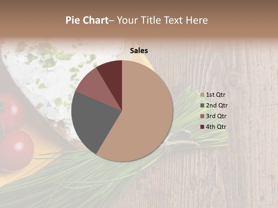 Aroma Chives Wood PowerPoint Template