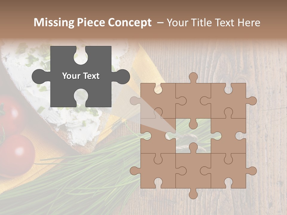 Aroma Chives Wood PowerPoint Template