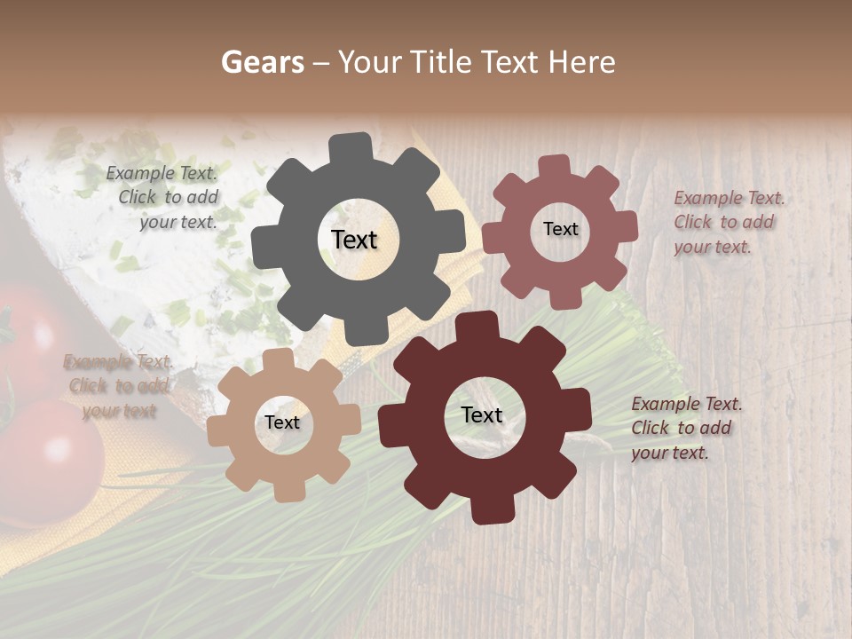 Aroma Chives Wood PowerPoint Template