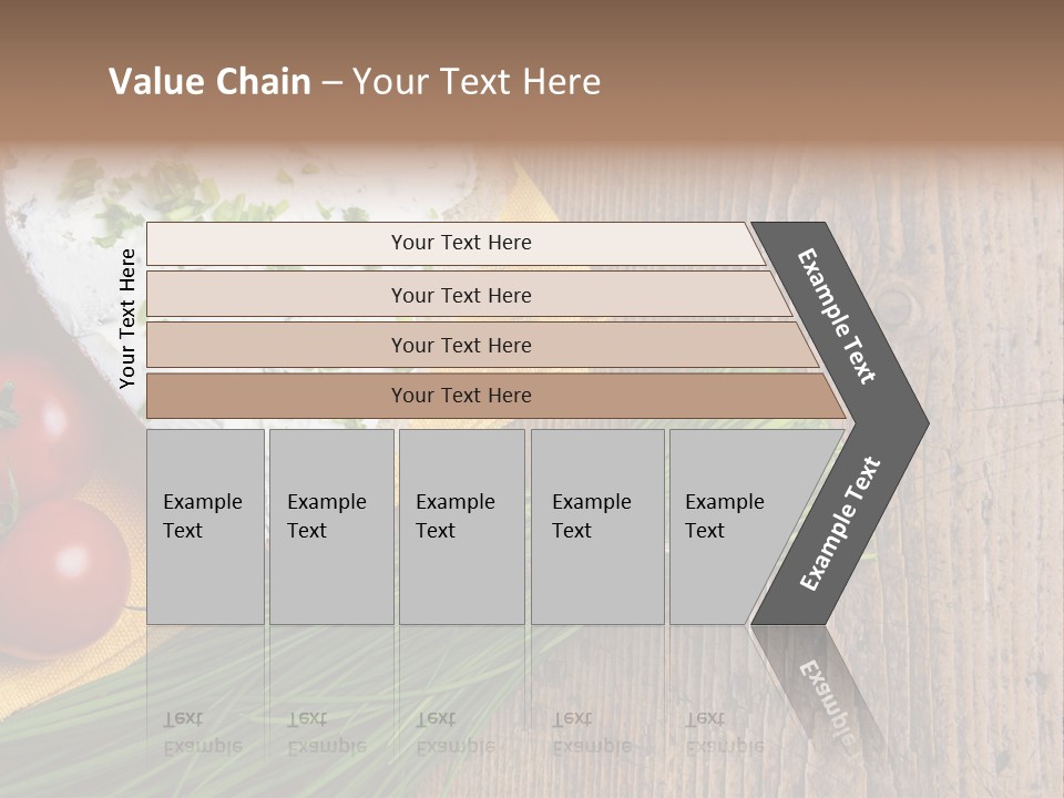 Aroma Chives Wood PowerPoint Template
