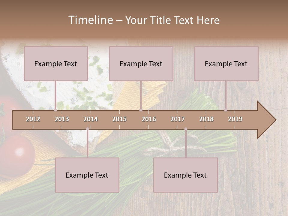 Aroma Chives Wood PowerPoint Template