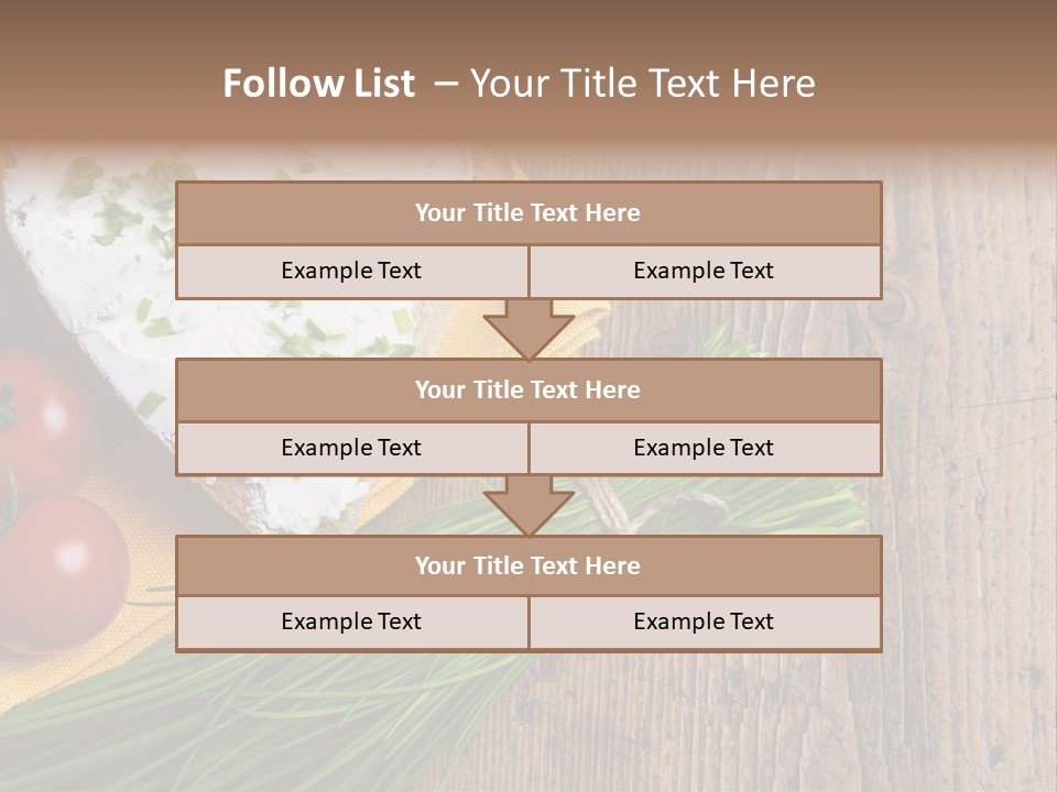 Aroma Chives Wood PowerPoint Template