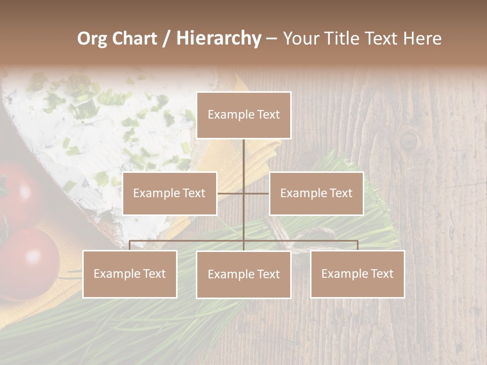 Aroma Chives Wood PowerPoint Template