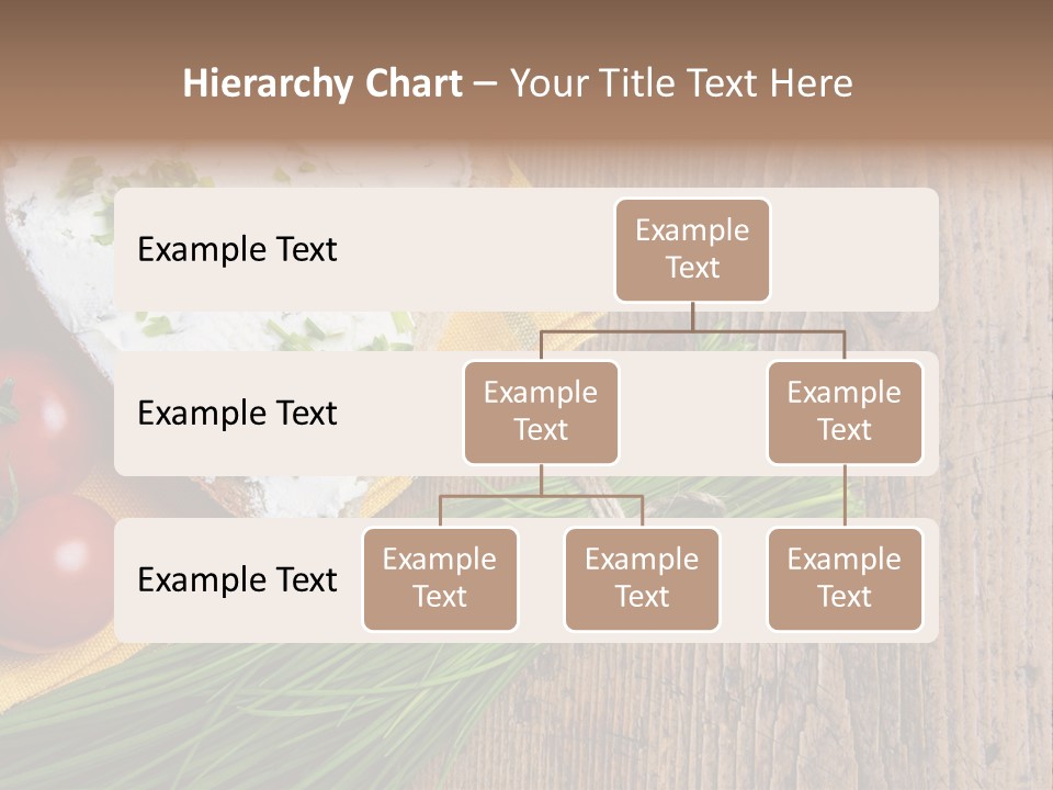Aroma Chives Wood PowerPoint Template