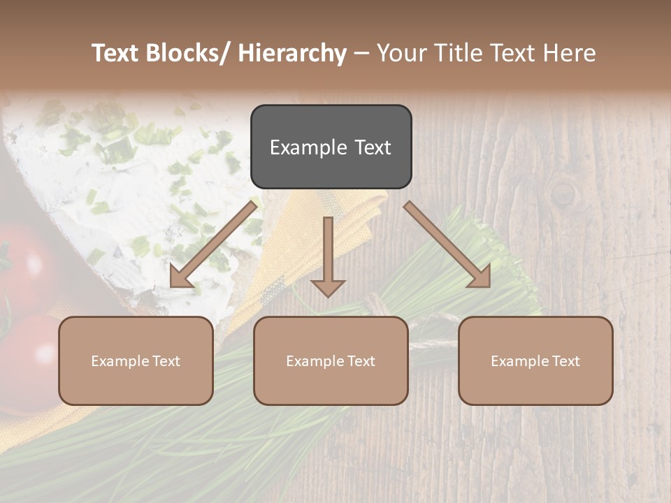 Aroma Chives Wood PowerPoint Template