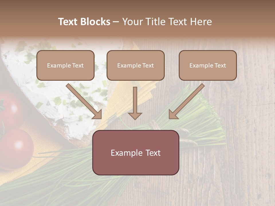 Aroma Chives Wood PowerPoint Template