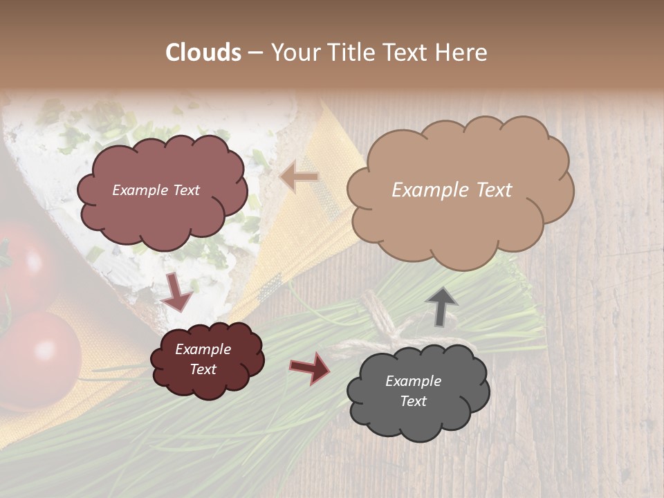 Aroma Chives Wood PowerPoint Template