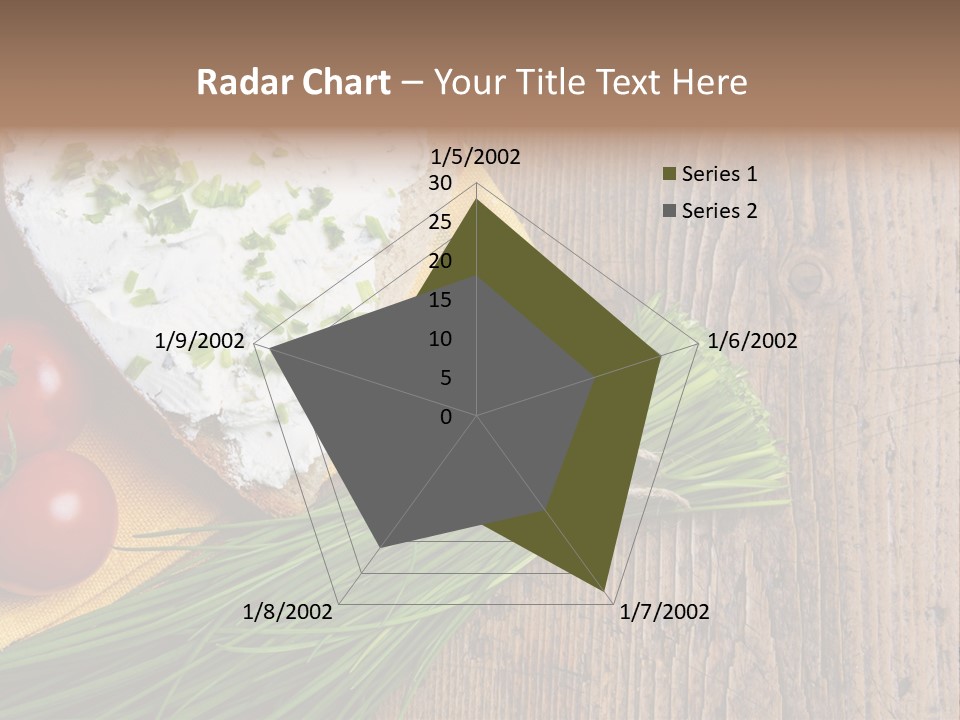 Aroma Chives Wood PowerPoint Template