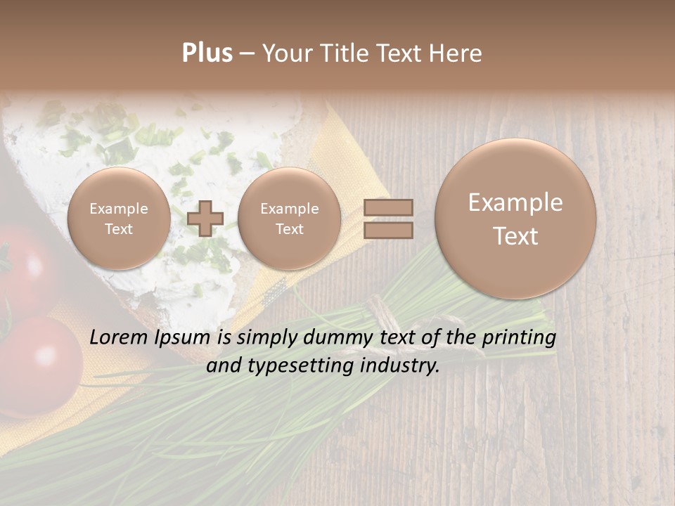 Aroma Chives Wood PowerPoint Template