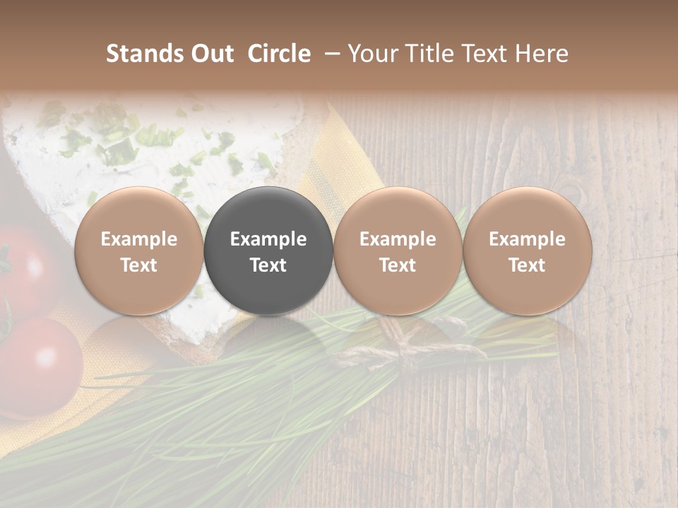 Aroma Chives Wood PowerPoint Template