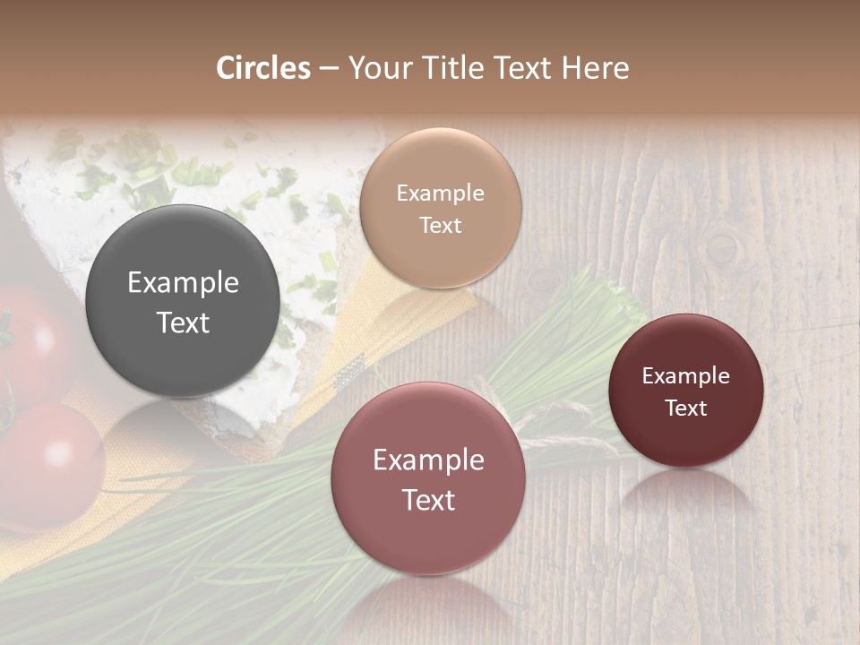 Aroma Chives Wood PowerPoint Template