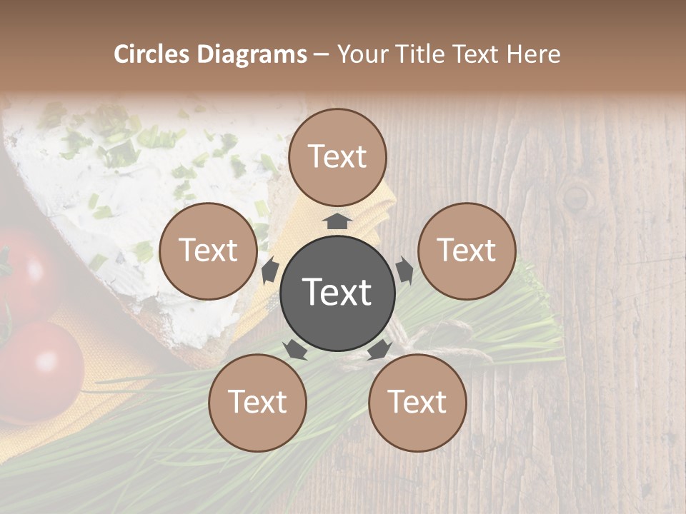 Aroma Chives Wood PowerPoint Template