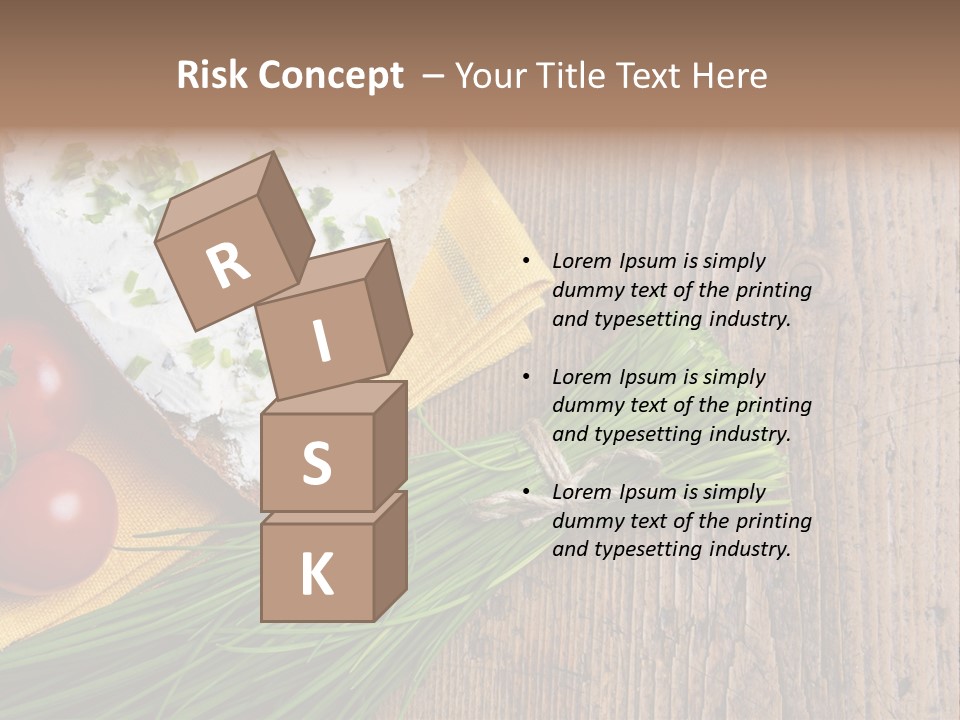 Aroma Chives Wood PowerPoint Template