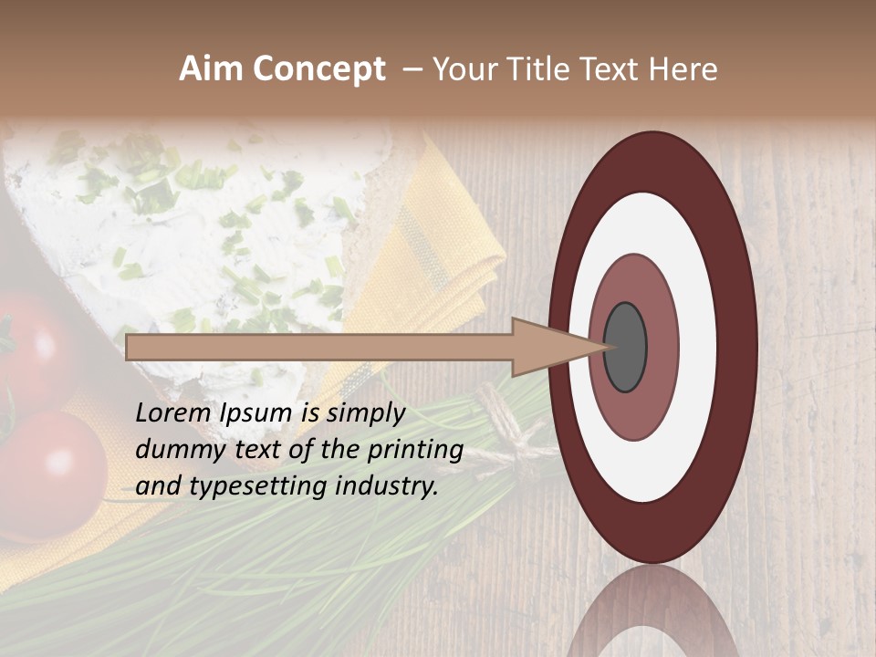 Aroma Chives Wood PowerPoint Template