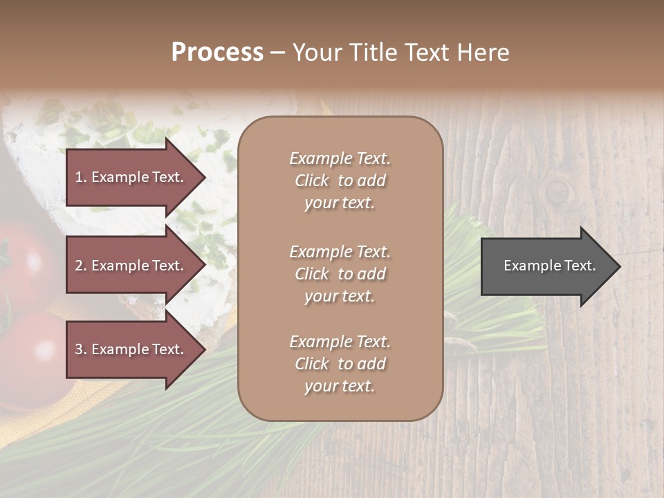 Aroma Chives Wood PowerPoint Template
