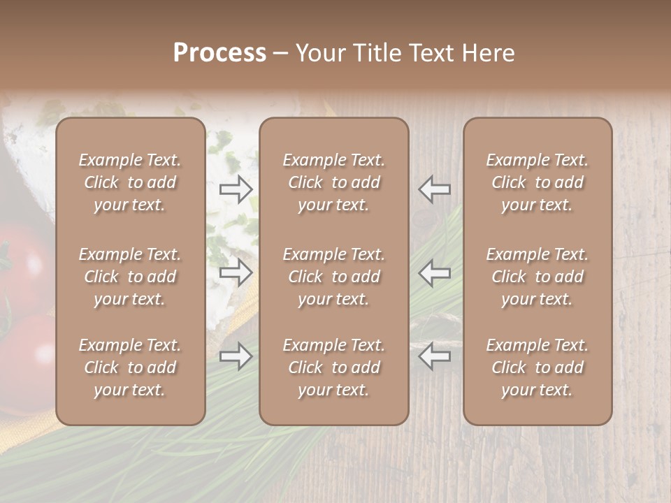 Aroma Chives Wood PowerPoint Template