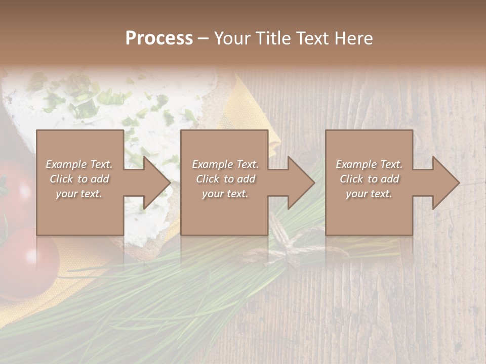 Aroma Chives Wood PowerPoint Template