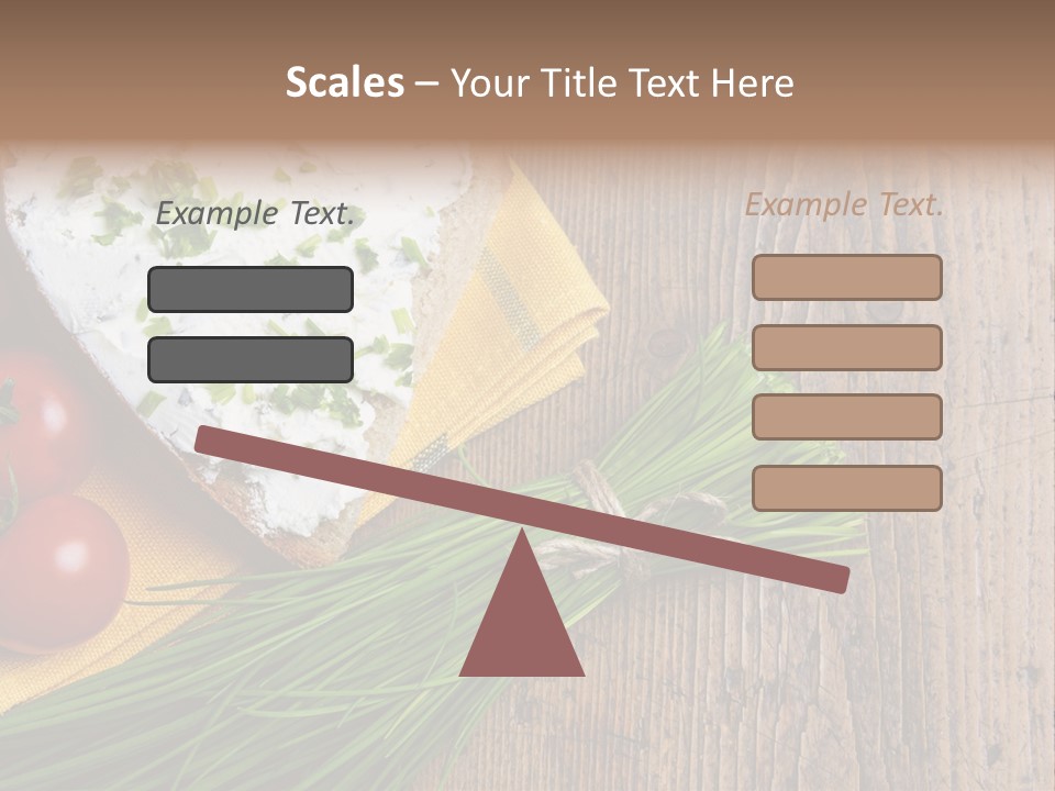 Aroma Chives Wood PowerPoint Template