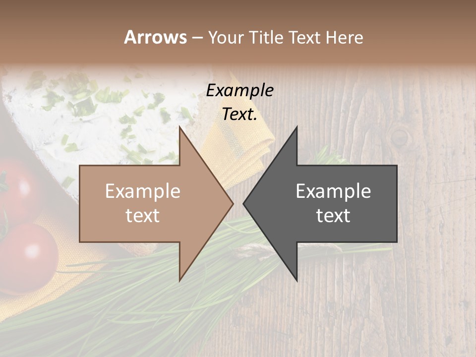 Aroma Chives Wood PowerPoint Template