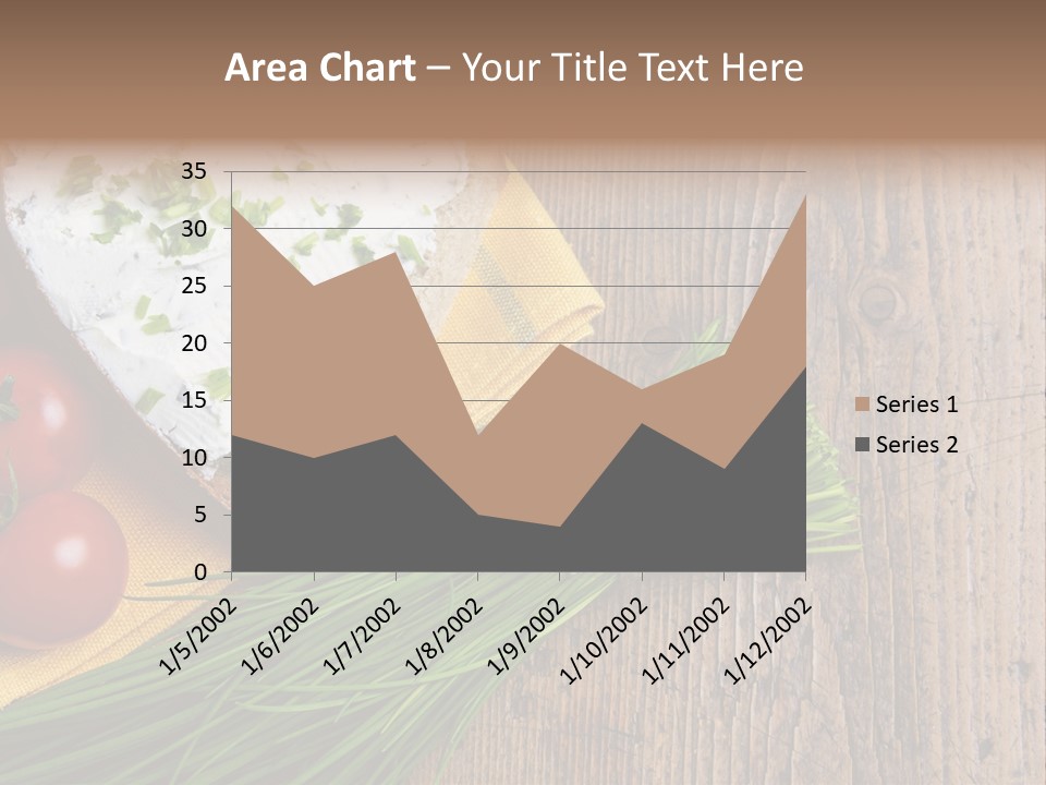 Aroma Chives Wood PowerPoint Template