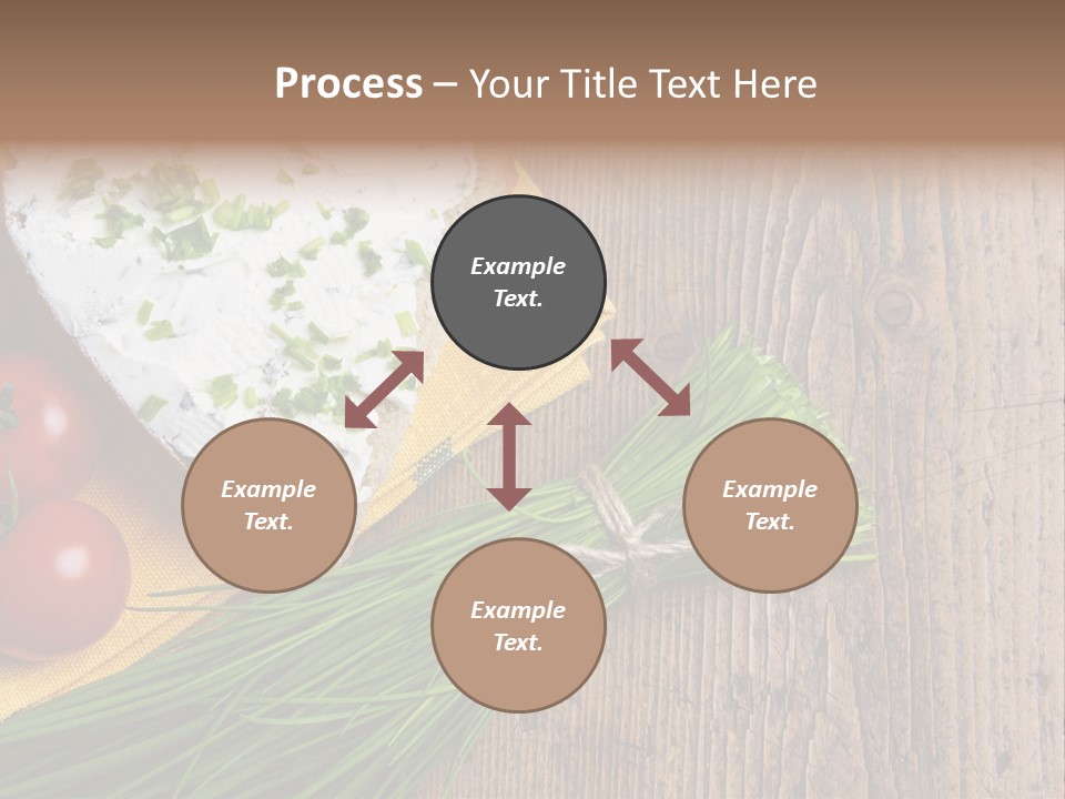 Aroma Chives Wood PowerPoint Template