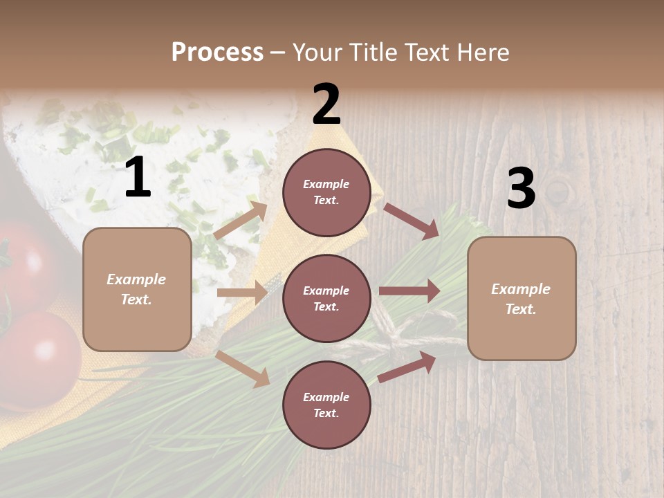 Aroma Chives Wood PowerPoint Template