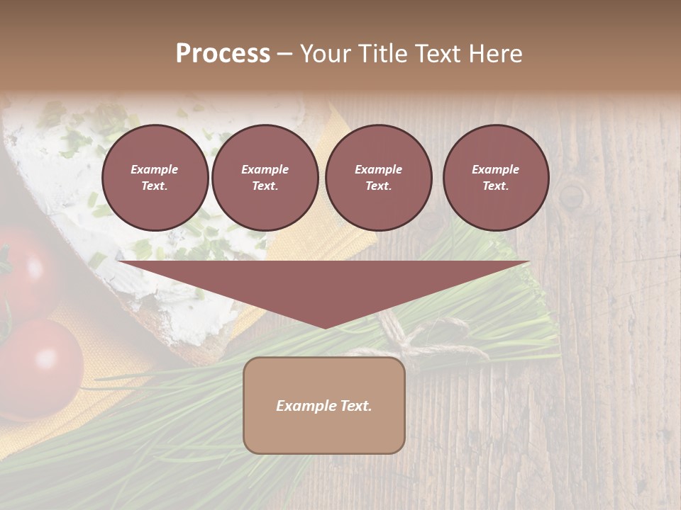Aroma Chives Wood PowerPoint Template