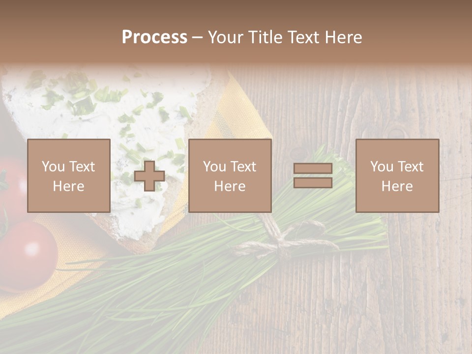 Aroma Chives Wood PowerPoint Template