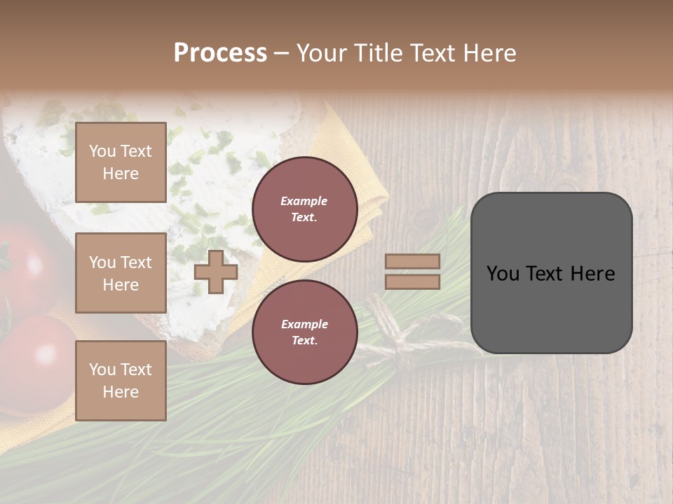 Aroma Chives Wood PowerPoint Template