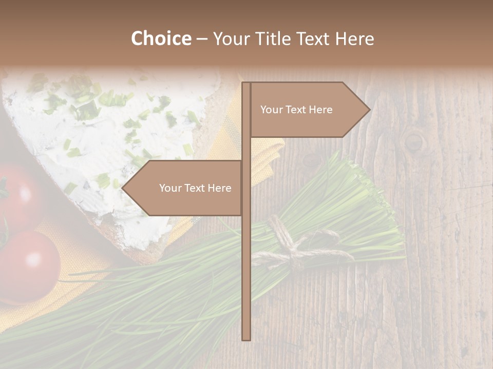Aroma Chives Wood PowerPoint Template