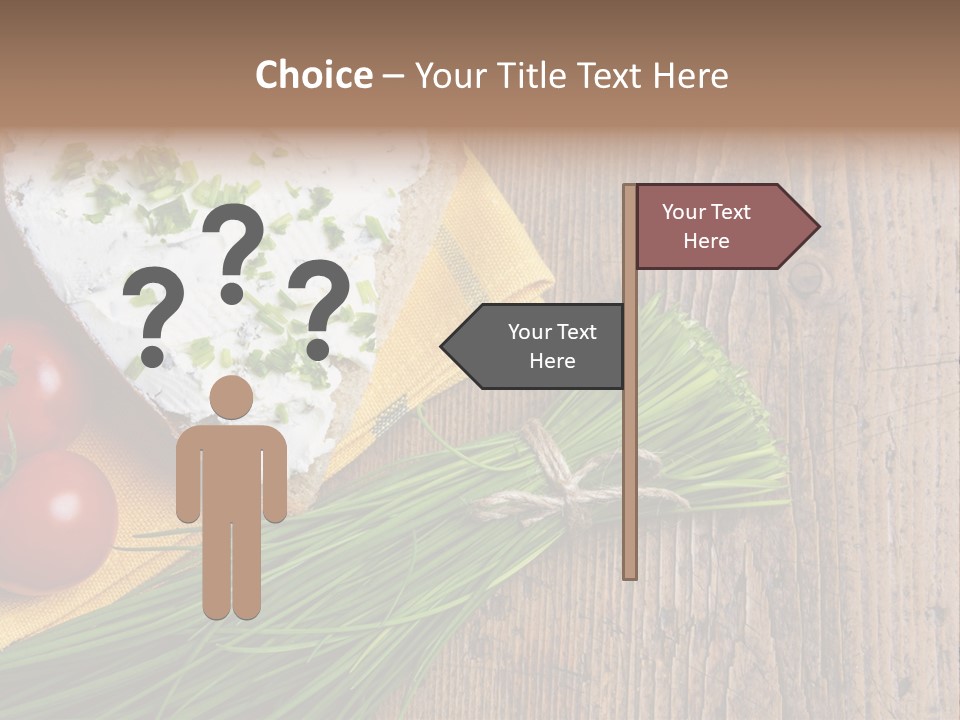 Aroma Chives Wood PowerPoint Template