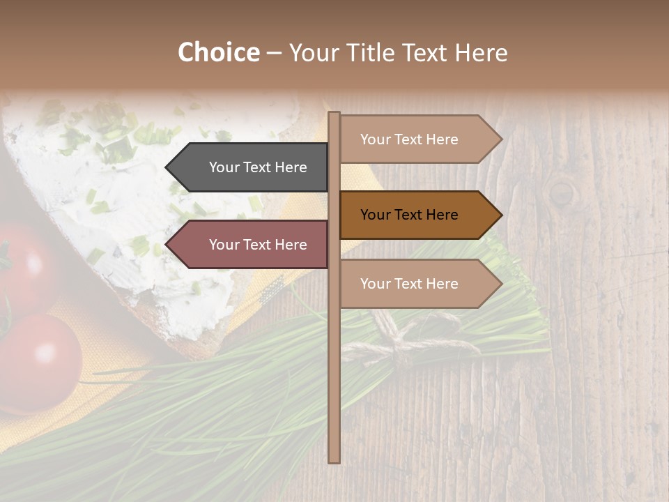 Aroma Chives Wood PowerPoint Template