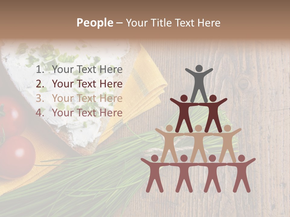 Aroma Chives Wood PowerPoint Template