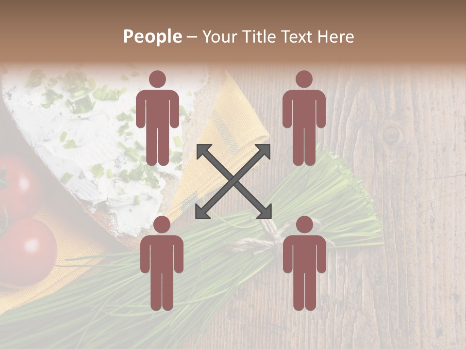 Aroma Chives Wood PowerPoint Template