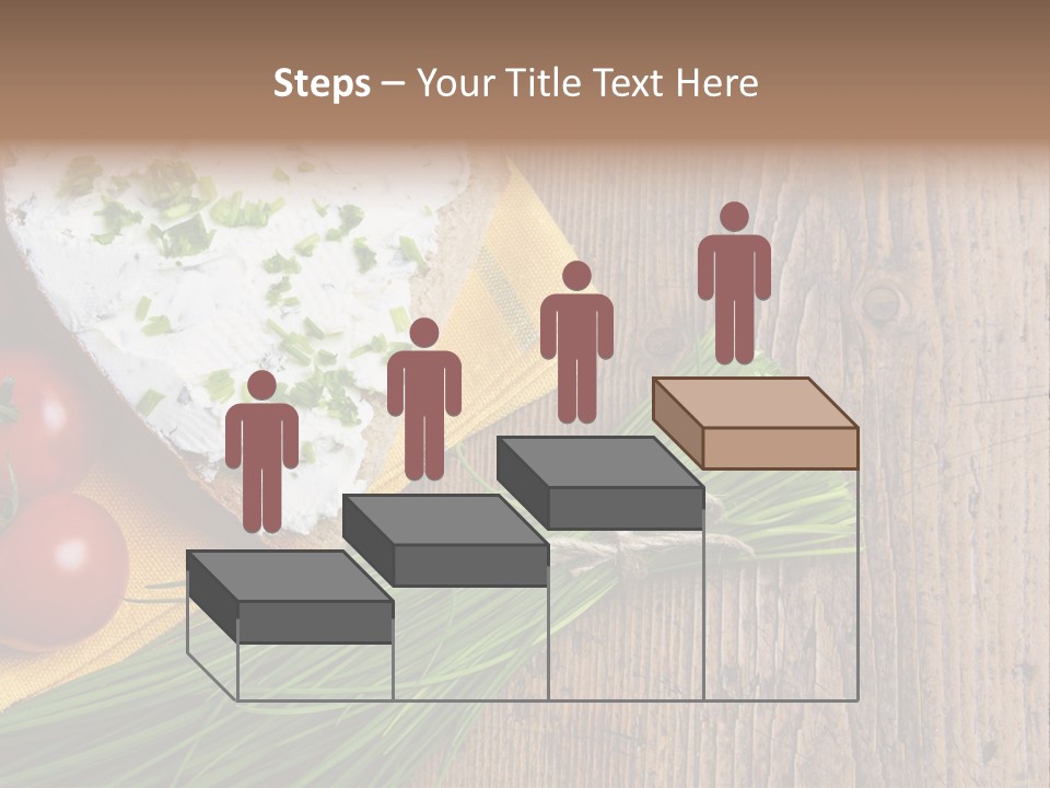 Aroma Chives Wood PowerPoint Template