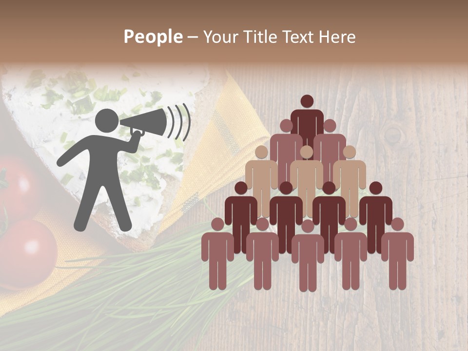 Aroma Chives Wood PowerPoint Template