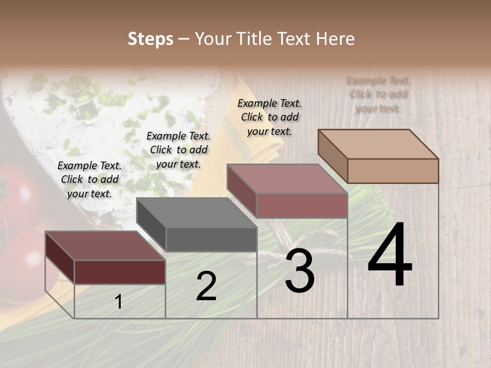 Aroma Chives Wood PowerPoint Template