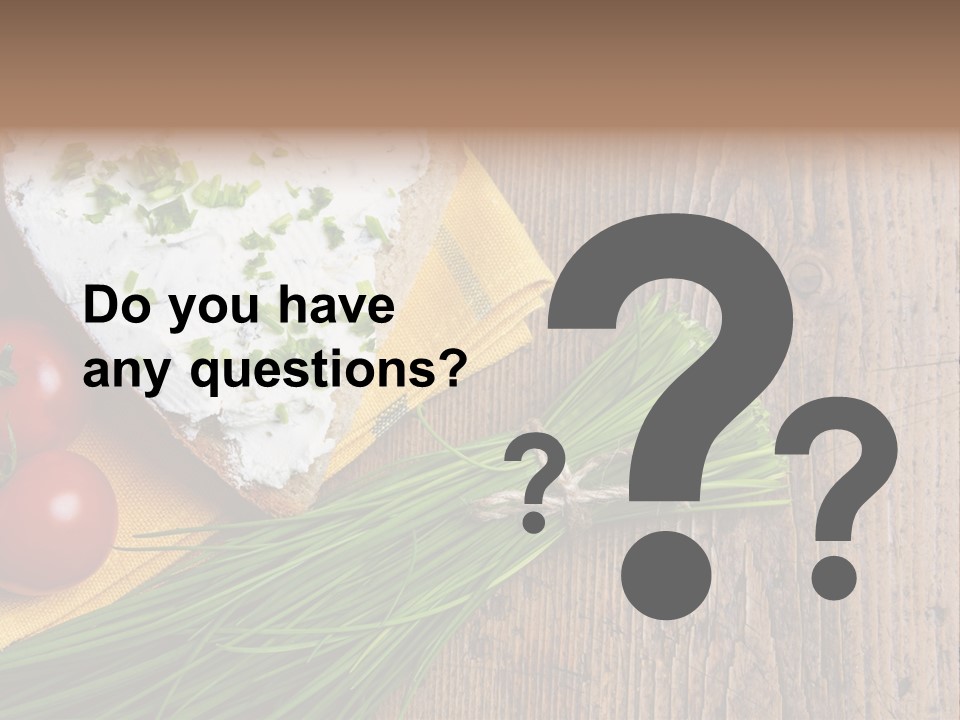 Aroma Chives Wood PowerPoint Template