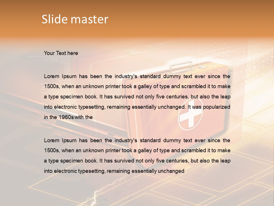 Case Threedimensional Effects PowerPoint Template