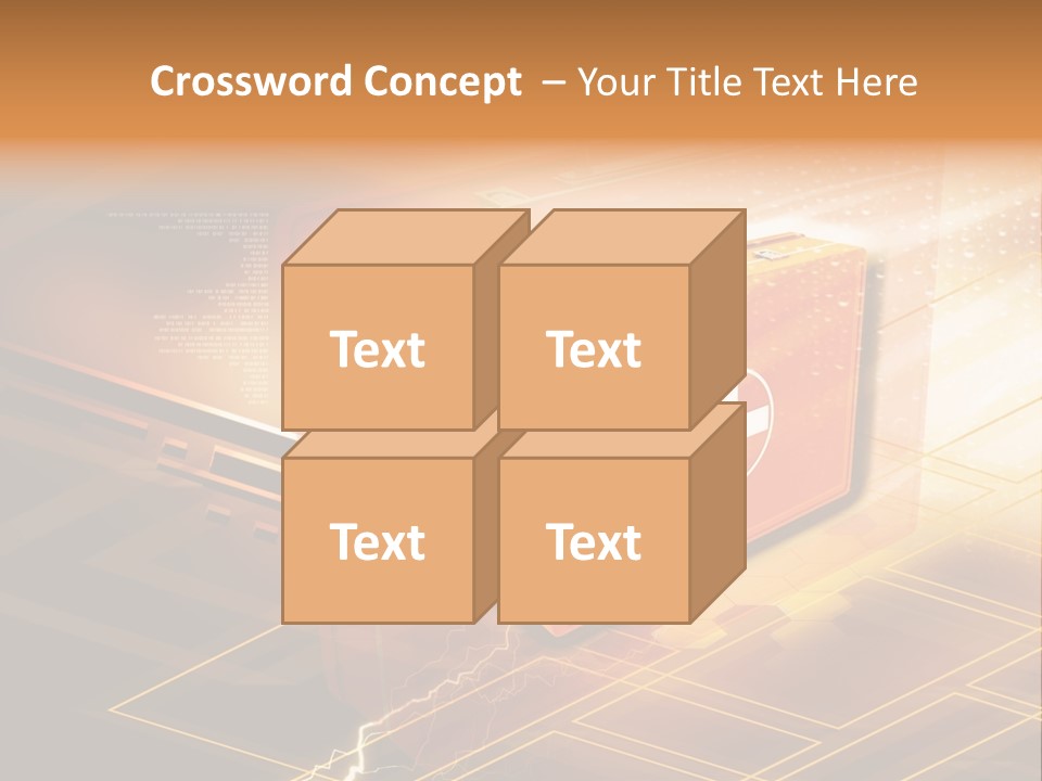 Case Threedimensional Effects PowerPoint Template