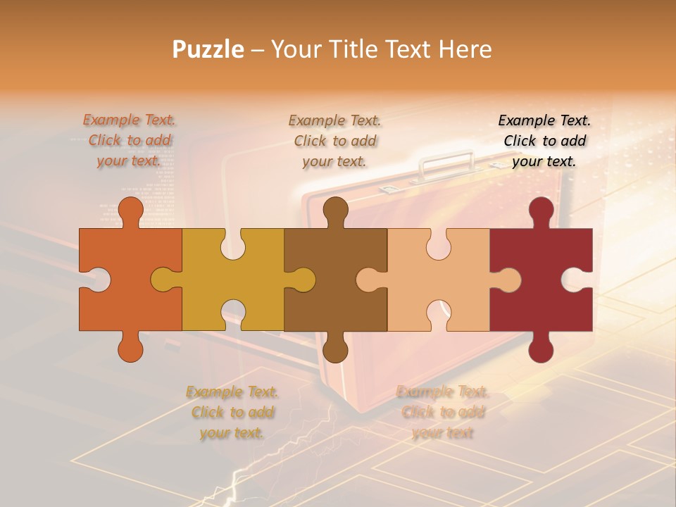 Case Threedimensional Effects PowerPoint Template