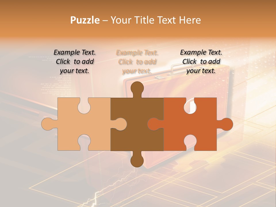 Case Threedimensional Effects PowerPoint Template