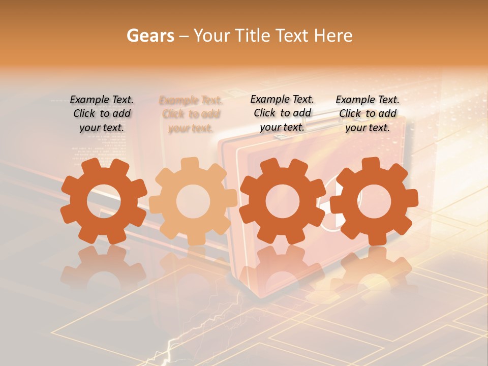 Case Threedimensional Effects PowerPoint Template