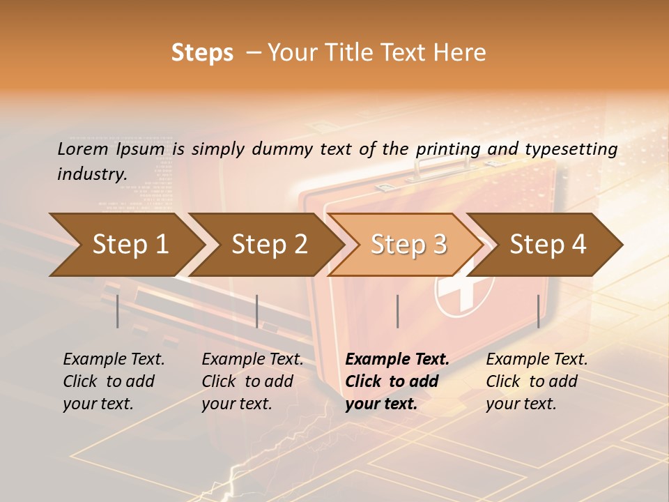 Case Threedimensional Effects PowerPoint Template