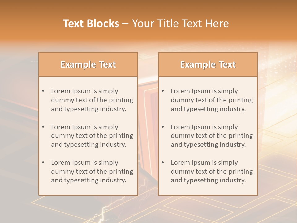 Case Threedimensional Effects PowerPoint Template